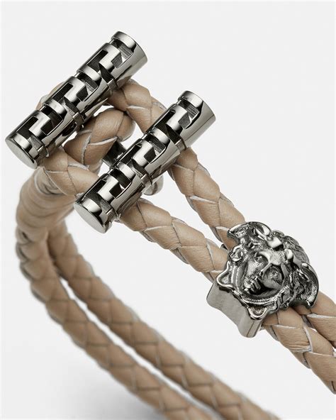 versace medusa coin bracelet|Versace Medusa braided bracelet.